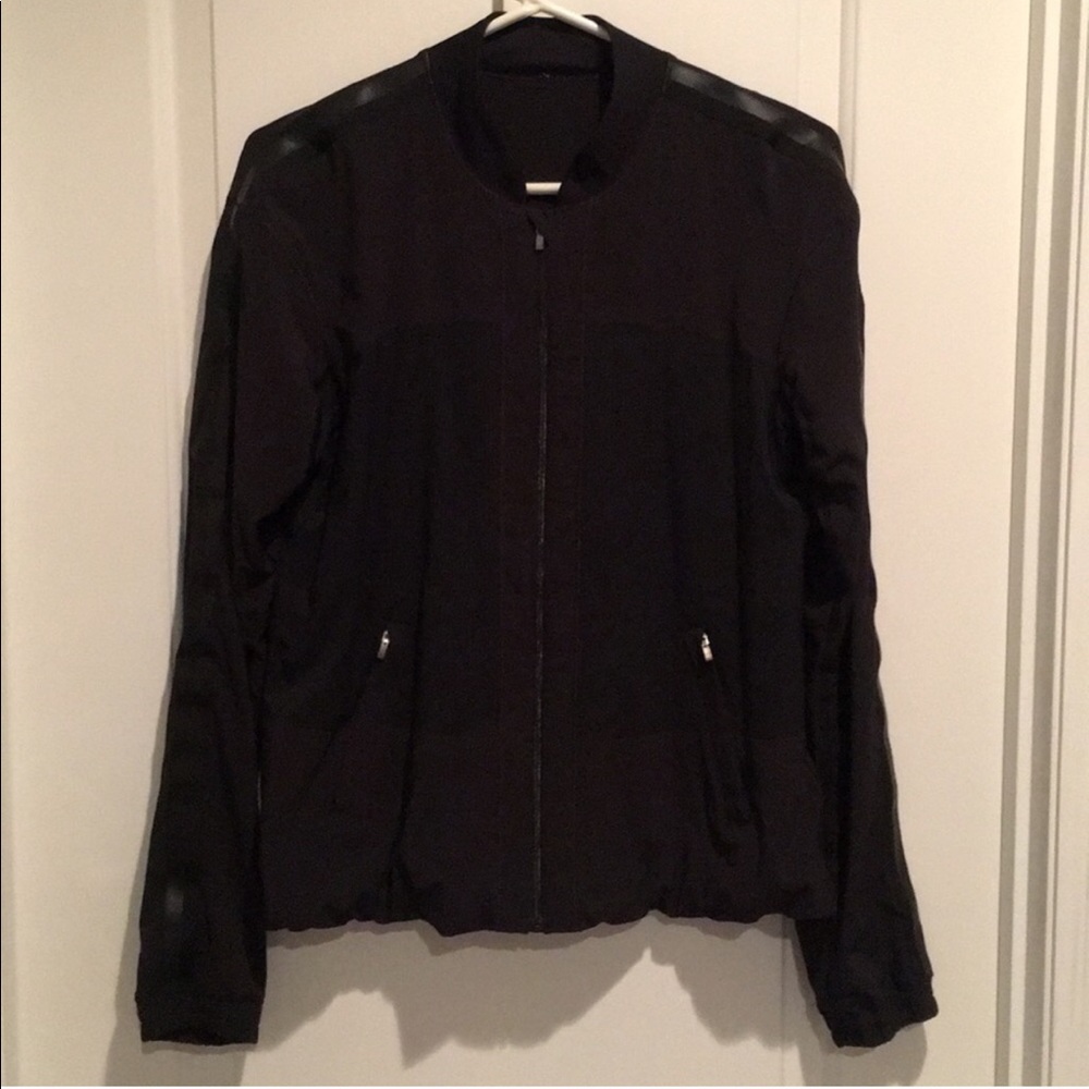 Lululemon Black Zip BomberJacket